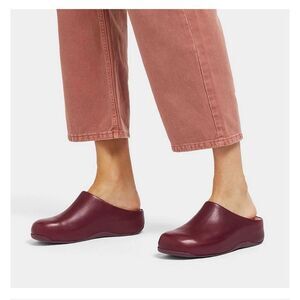 FitFlop Women's Wine Slip-On Clog Mules